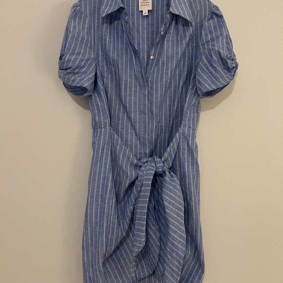 Cinq à Sept Women's Mini Shirtdress with Wrap Detailing at Waist - Picture 4 of 9